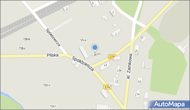 Wieleń, Pilska, 16, mapa Wieleń