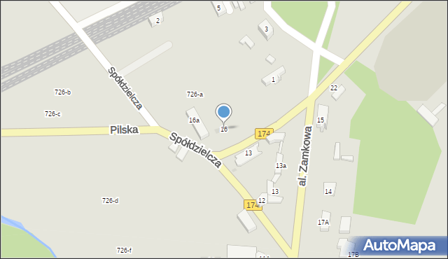 Wieleń, Pilska, 16, mapa Wieleń