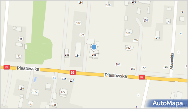 Wielgolas Brzeziński, Piastowska, 168, mapa Wielgolas Brzeziński