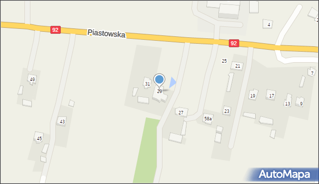 Wielgolas Duchnowski, Piastowska, 29, mapa Wielgolas Duchnowski