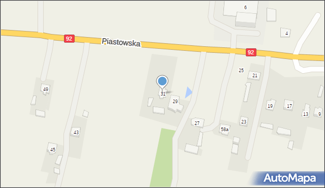 Wielgolas Duchnowski, Piastowska, 31, mapa Wielgolas Duchnowski