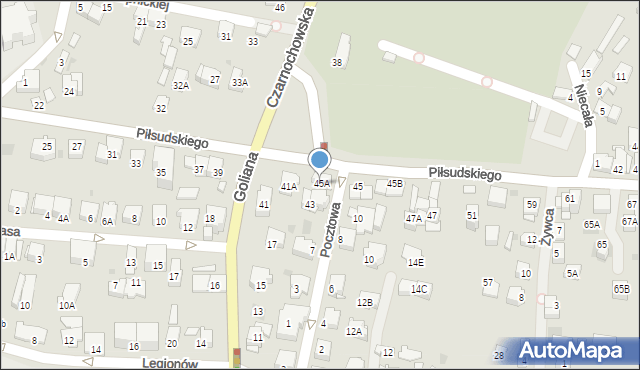 Wieliczka, Piłsudskiego Józefa, marsz., 45A, mapa Wieliczka