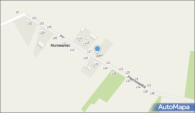 Wierzchlas, Piechowska, 119, mapa Wierzchlas