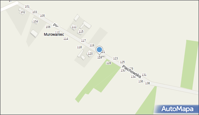 Wierzchlas, Piechowska, 124, mapa Wierzchlas