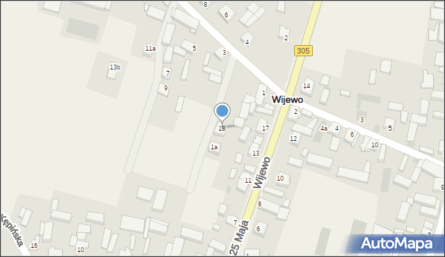 Wijewo, Piaski, 1B, mapa Wijewo