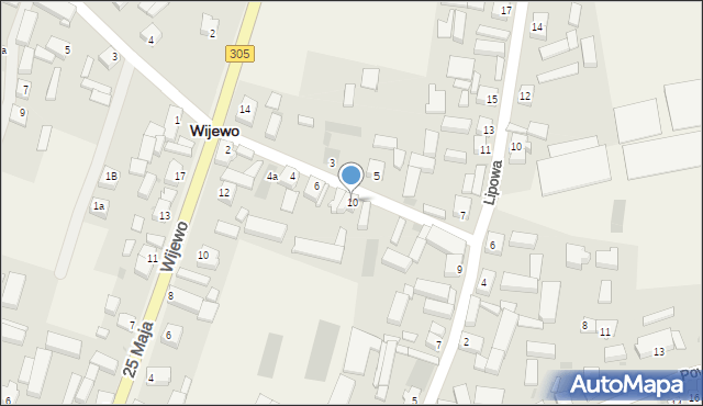 Wijewo, Piłsudskiego Józefa, marsz., 10, mapa Wijewo