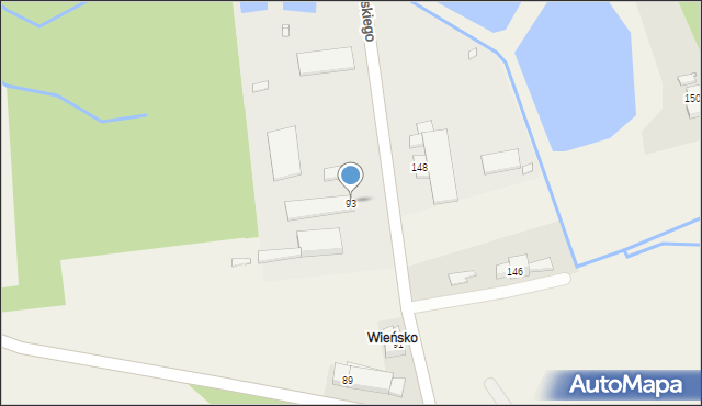 Wińsko, Piłsudskiego Józefa, marsz., 93, mapa Wińsko