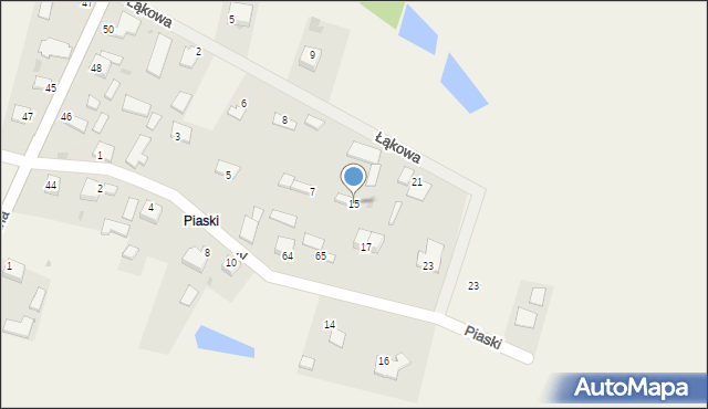 Włoszczowice, Piaski, 15, mapa Włoszczowice