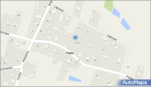 Włoszczowice, Piaski, 5, mapa Włoszczowice