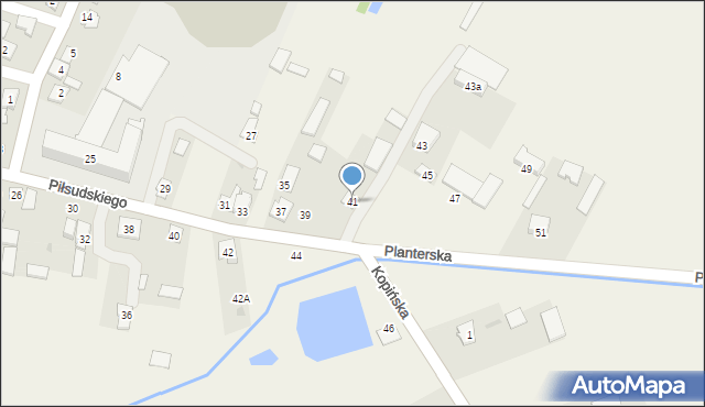 Wohyń, Piłsudskiego Józefa, marsz., 41, mapa Wohyń