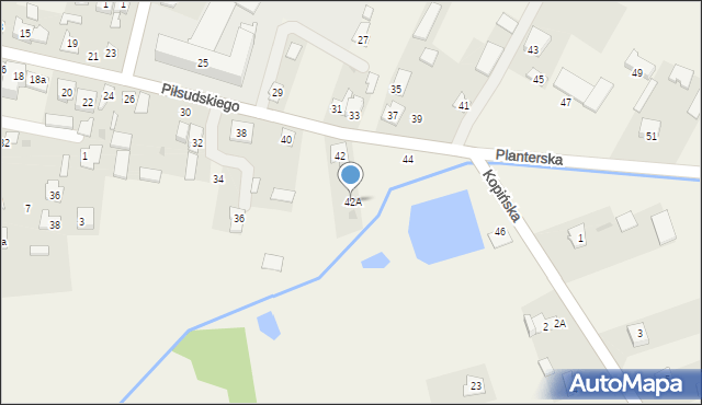 Wohyń, Piłsudskiego Józefa, marsz., 42A, mapa Wohyń
