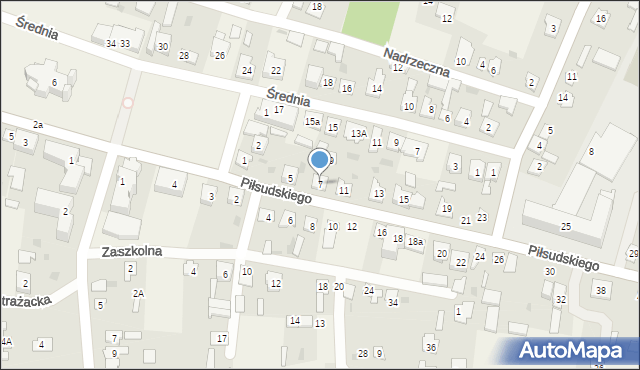 Wohyń, Piłsudskiego Józefa, marsz., 7, mapa Wohyń