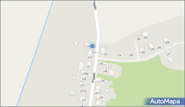 Wojkowice, Piaski, 115, mapa Wojkowice