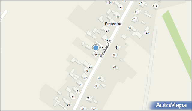 Wojkowice Kościelne, Piastowska, 35, mapa Wojkowice Kościelne