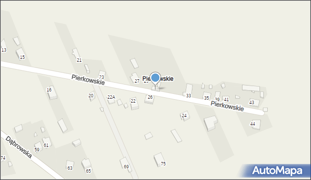 Wojkowice Kościelne, Pierkowskie, 31, mapa Wojkowice Kościelne