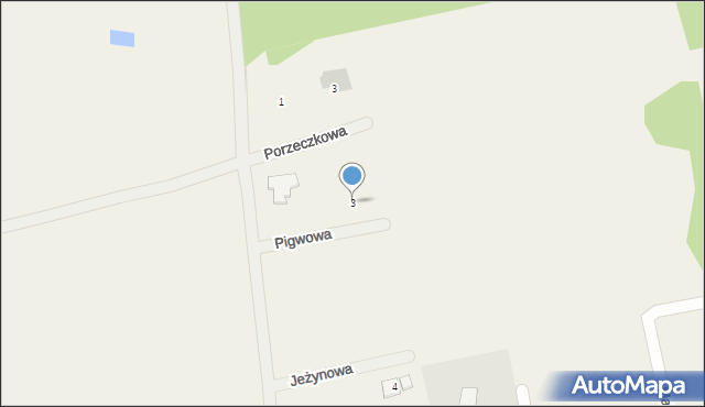 Wójtowo, Pigwowa, 3, mapa Wójtowo