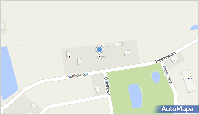 Wola Krzysztoporska, Piotrkowska, 5, mapa Wola Krzysztoporska