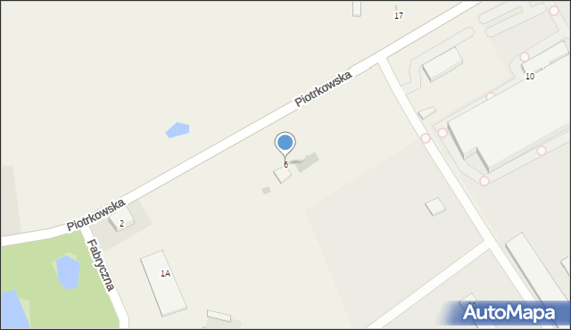 Wola Krzysztoporska, Piotrkowska, 6, mapa Wola Krzysztoporska