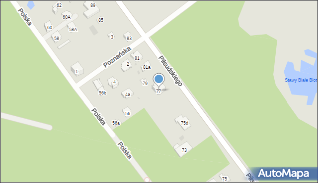Wołomin, Piłsudskiego Józefa, marsz., 77, mapa Wołomin