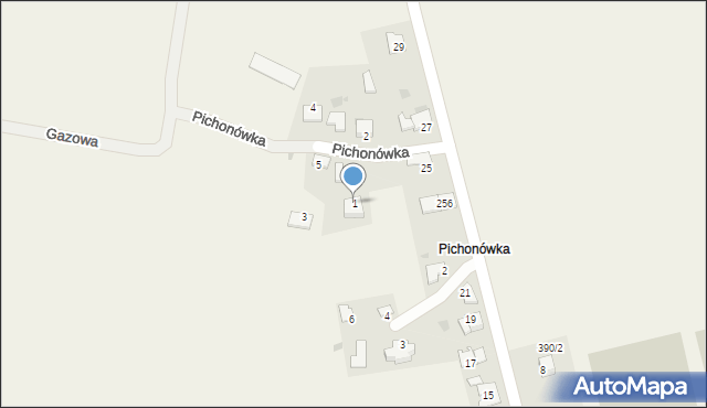 Wołowice, Pichonówka, 1, mapa Wołowice