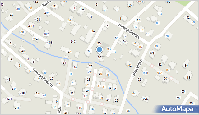 Wrocław, Pielęgniarska, 5C, mapa Wrocławia