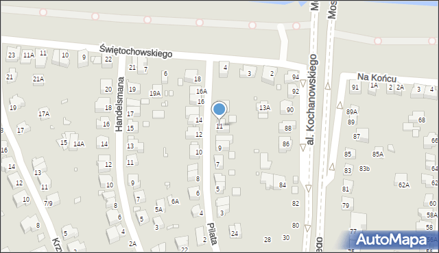 Wrocław, Pilata Stanisława, 11, mapa Wrocławia