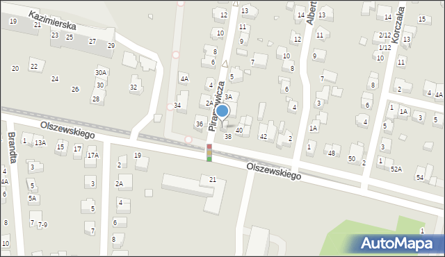 Wrocław, Piramowicza Grzegorza, ks., 1-1A, mapa Wrocławia
