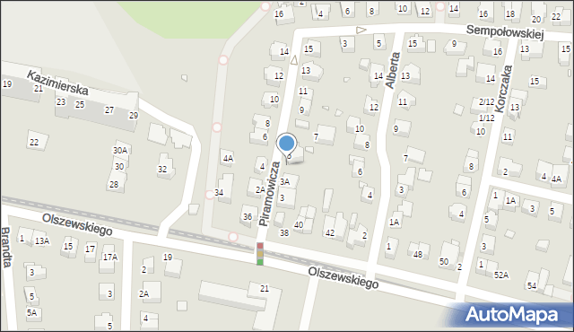 Wrocław, Piramowicza Grzegorza, ks., 5/1, mapa Wrocławia
