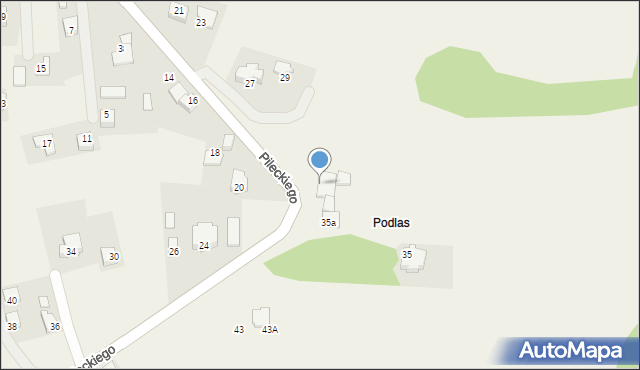 Wrząsowice, Pileckiego Witolda, rtm., 35, mapa Wrząsowice