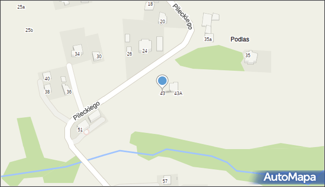 Wrząsowice, Pileckiego Witolda, rtm., 43, mapa Wrząsowice