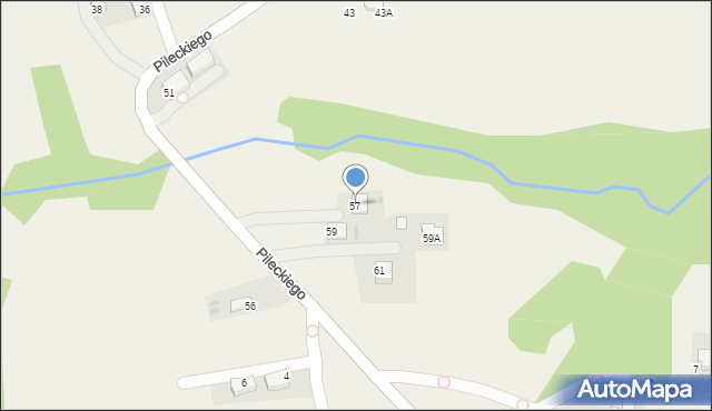 Wrząsowice, Pileckiego Witolda, rtm., 57, mapa Wrząsowice
