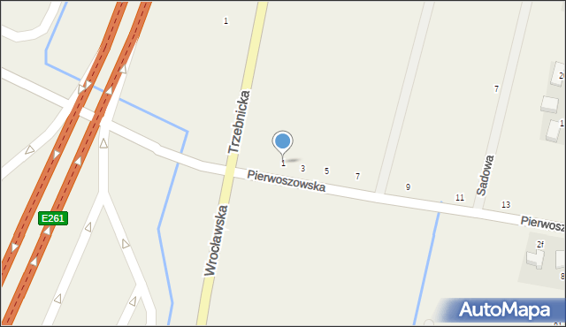 Wysoki Kościół, Pierwoszowska, 1, mapa Wysoki Kościół