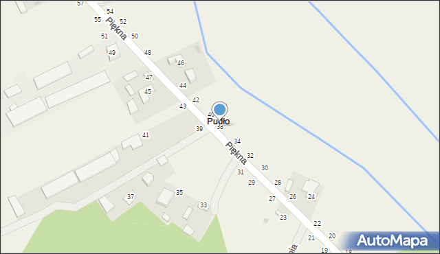 Zaborów Drugi, Piękna, 38, mapa Zaborów Drugi