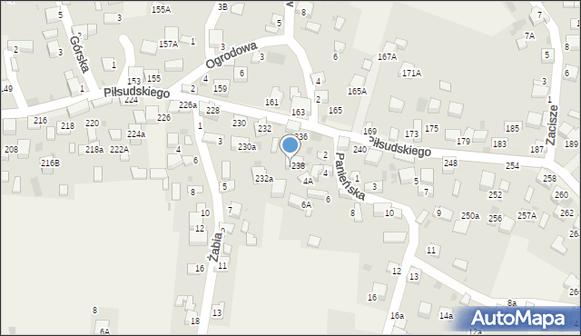 Zagórze, Piłsudskiego Józefa, marsz., 236a, mapa Zagórze
