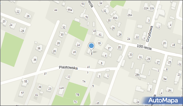 Zagościniec, Piastowska, 8/10, mapa Zagościniec