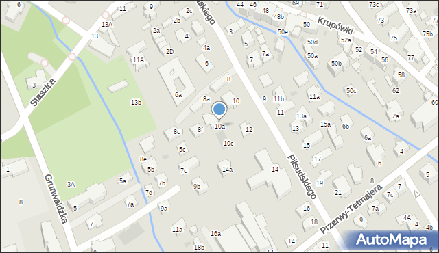 Zakopane, Piłsudskiego Józefa, marsz., 10a, mapa Zakopanego