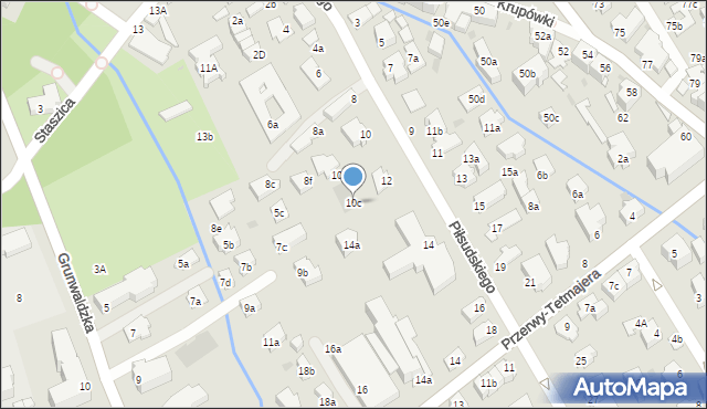 Zakopane, Piłsudskiego Józefa, marsz., 10c, mapa Zakopanego