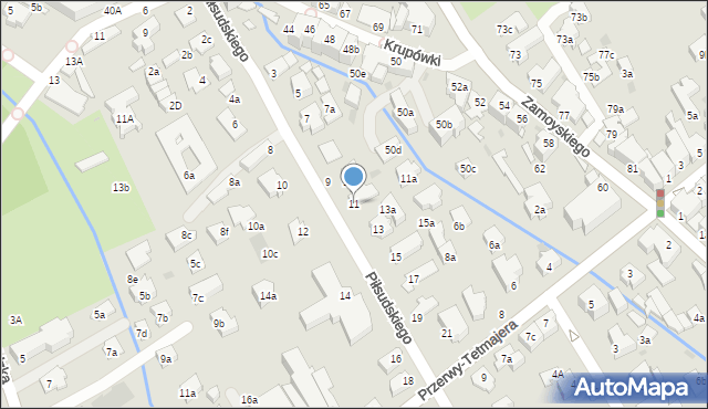 Zakopane, Piłsudskiego Józefa, marsz., 11, mapa Zakopanego