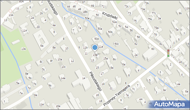 Zakopane, Piłsudskiego Józefa, marsz., 13a, mapa Zakopanego