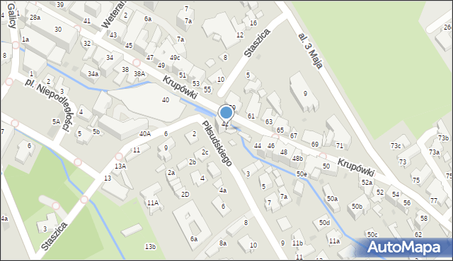 Zakopane, Piłsudskiego Józefa, marsz., 3a, mapa Zakopanego