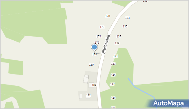 Zalasowa, Piastowska, 178, mapa Zalasowa