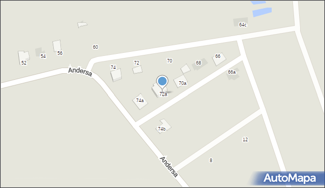 Zambrów, Pileckiego Witolda, rtm., 72a, mapa Zambrów