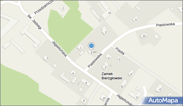 Zamek Bierzgłowski, Piastowska, 1, mapa Zamek Bierzgłowski