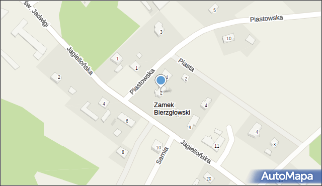 Zamek Bierzgłowski, Piastowska, 2, mapa Zamek Bierzgłowski