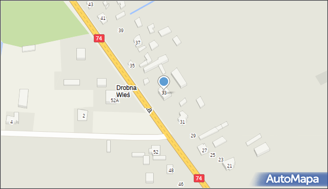 Żarnów, Piotrkowska, 33, mapa Żarnów