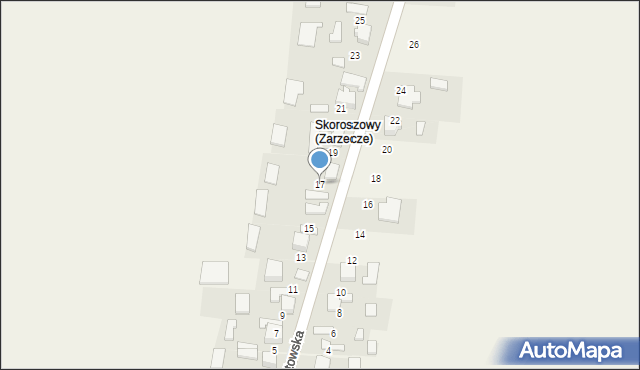 Zarzecze, Piastowska, 17, mapa Zarzecze