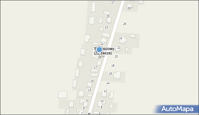 Zarzecze, Piastowska, 19, mapa Zarzecze