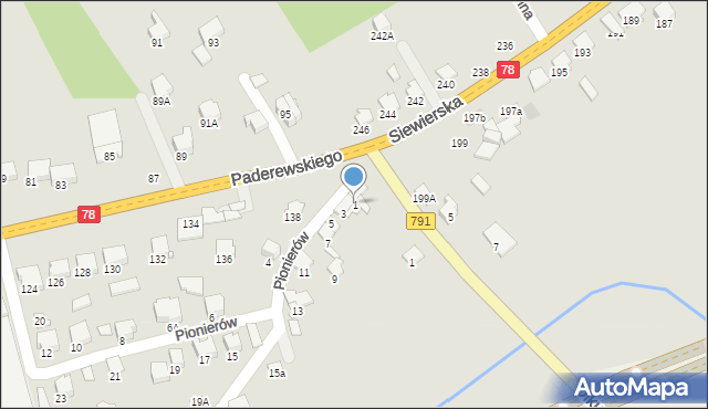 Zawiercie, Pionierów, 1, mapa Zawiercie