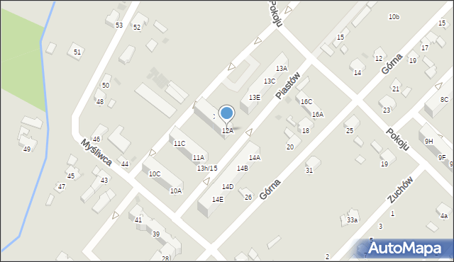 Zdzieszowice, Piastów, 12A, mapa Zdzieszowice