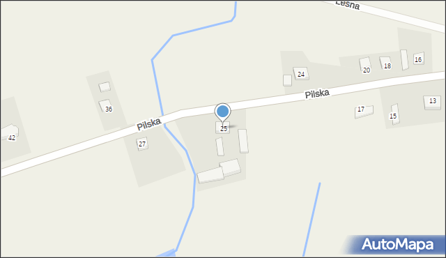 Zelgniewo, Pilska, 25, mapa Zelgniewo